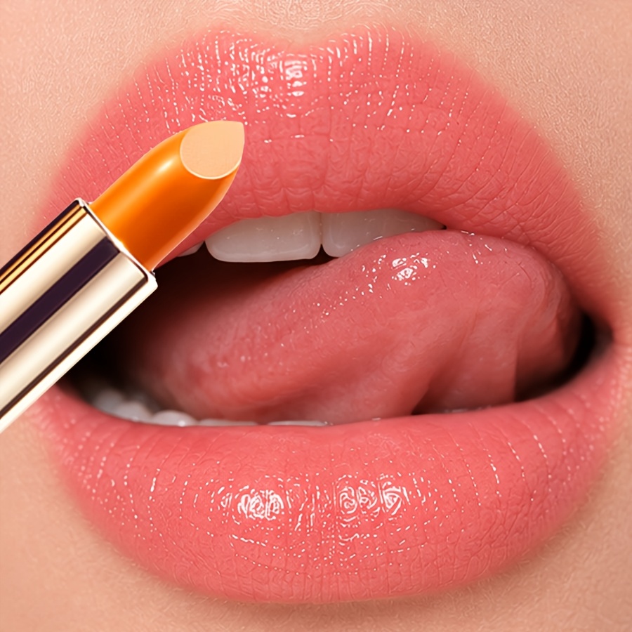Image of Glossy Peach For Women, Hydrating Sheer Lip Color Balm, Lightweight Finish, Must-have Coral Pink Lipstick For Everyday Dates