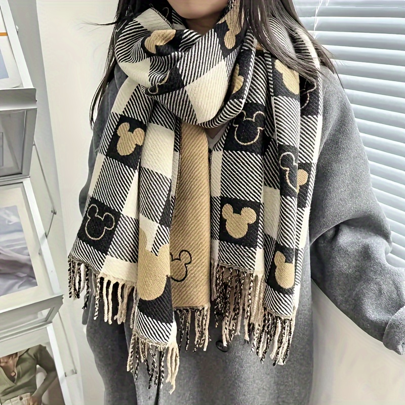 

Elegant Winter Scarf For Women - Soft Imitation Cashmere, Windproof & Snow-resistant, Warm Shawl Wrap - Perfect Christmas Gift