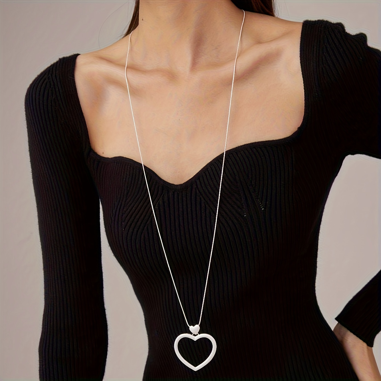 Heart Pendant Necklace for Women, Thanksgiving Gift