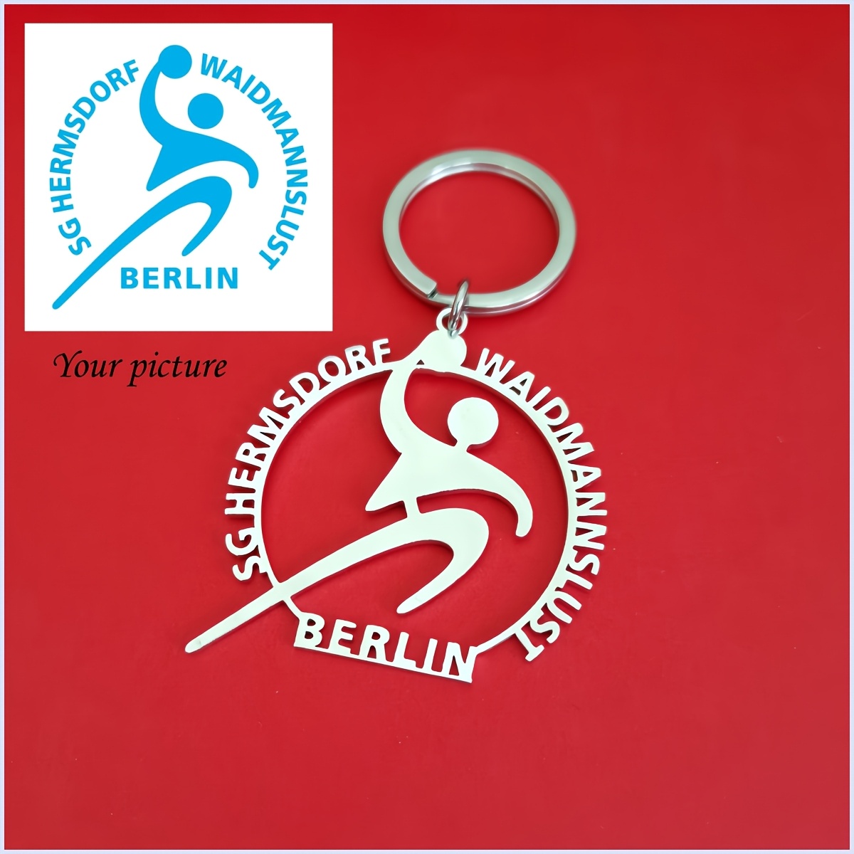 

Custom Stainless Steel Keychain - Personalized Logo & Photo Engraving, Businesses, Restaurants, Anniversary & Christmas Gifts