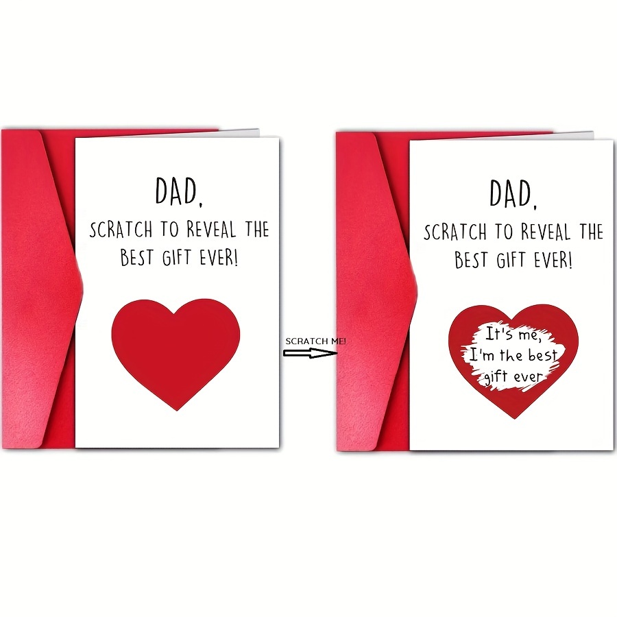 

Unique -off Hearts Father's Day/birthday Card - Perfect Gift For Dad, Greeting