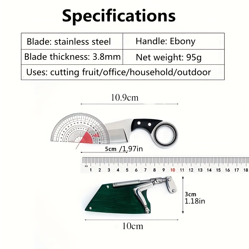 1pc multifunctional stainless steel edc knife with green wooden sheath     grind     design for outdoor camping bbq fishing everyday use   gift for christmas thanksgiving easter valentines day     knife ergonomic grip stainless steel blade camping accessories details 4