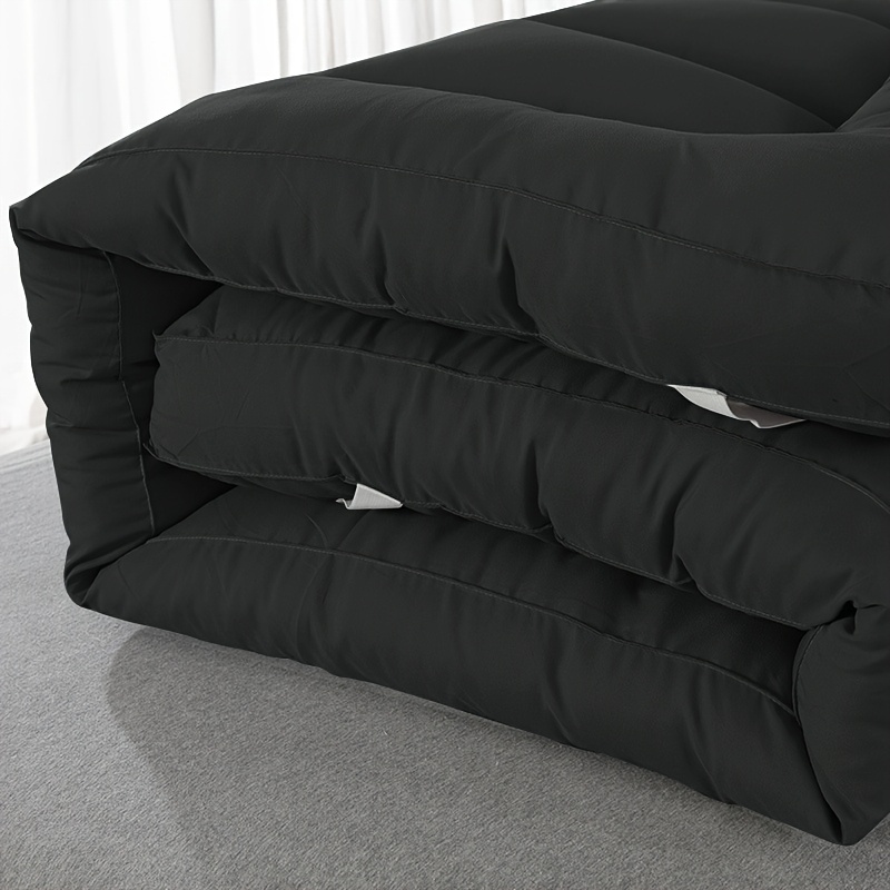 1200 GSM Mattress Topper & Pad for Hotels, 10Cm Extra Thick with Heavy Filling, Ultra Soft Fluffy Microfiber, Box Stitched And Equipped with Elastic Straps, Suitable for UK Single, Double, And King Beds