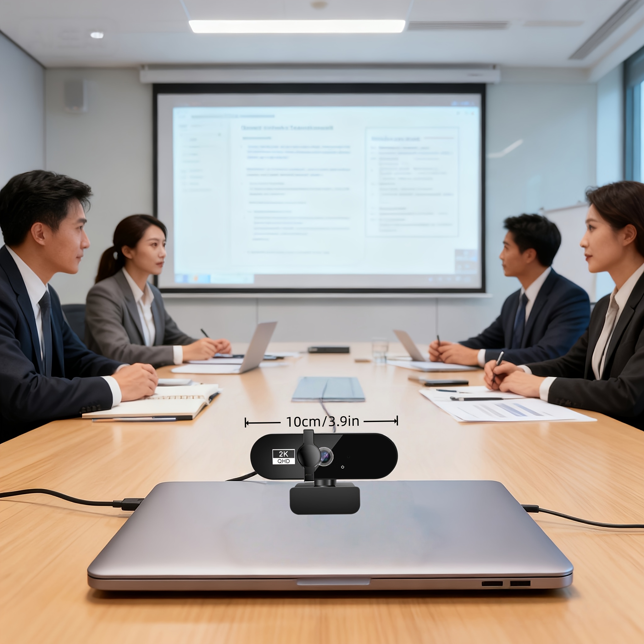 TEMU Webcam Video Camera Streaming Web Cam With Microphone Full Hd Webcams For Pc/computer/laptop