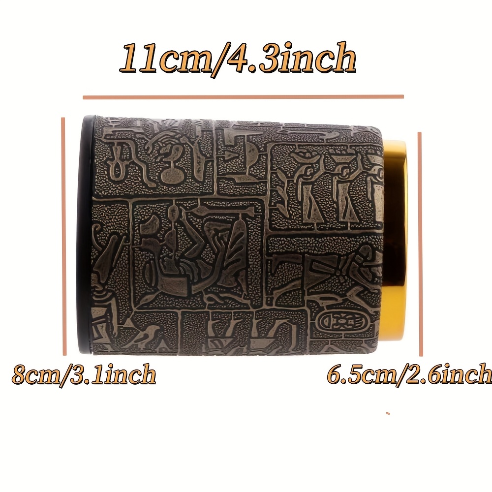 Egyptian Style Dice Shaker With High-quality And Thickened Design - Perfect For Bars, Nightclubs, Party Games