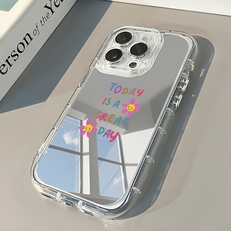 TEMU Phone Case: Colorful Smiling Flower Suitable For Iphone17 16 16promax