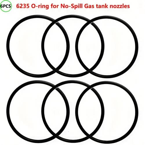 6pcs of 6235 o rings suitable for replacing the 6132 non drip gas can nozzle assembly