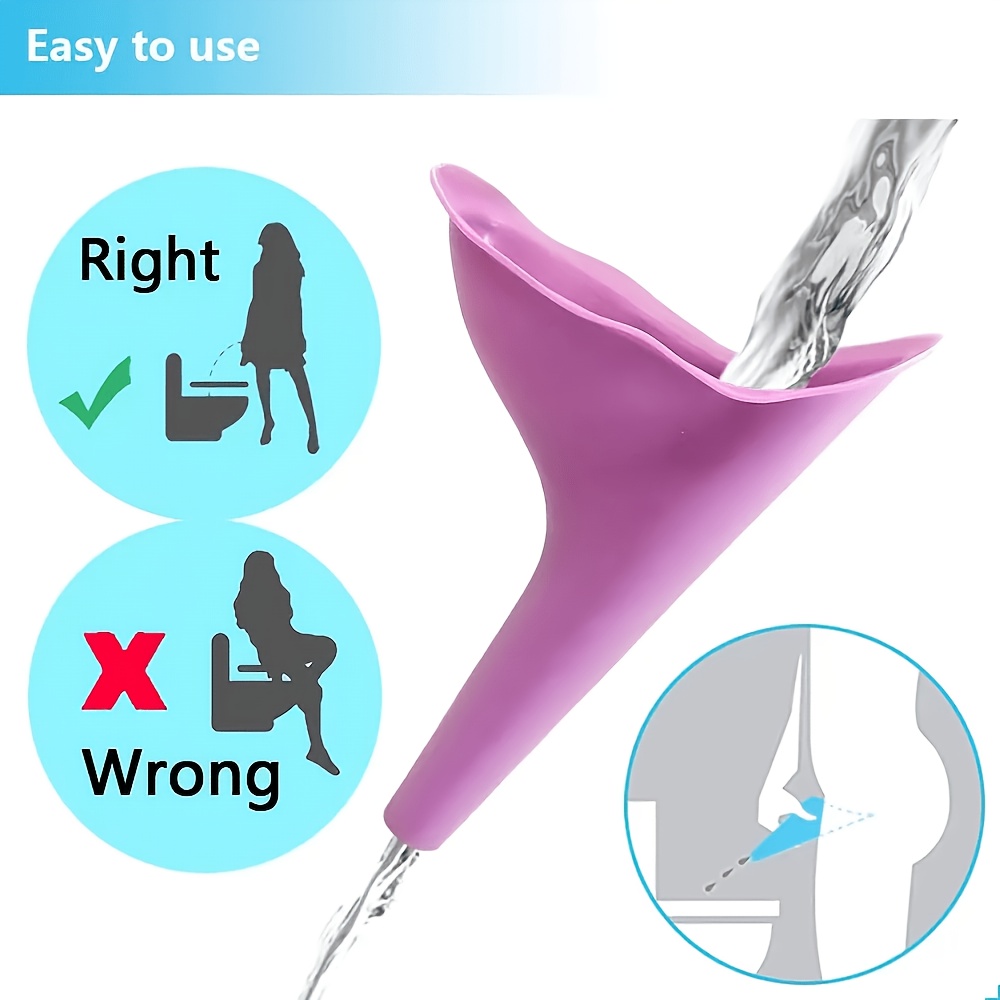 6pcs Set Women's Portable Silicone Foldable Urinal