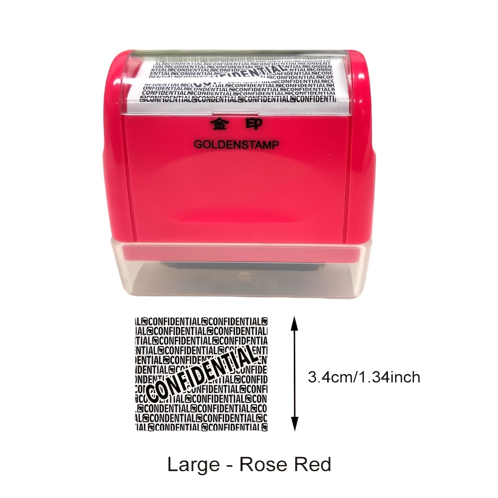 TEMU 1pc Privacy Roller Stamp - Theft Protection - Package Address Eraser, 2 Sizes & Multi-colors