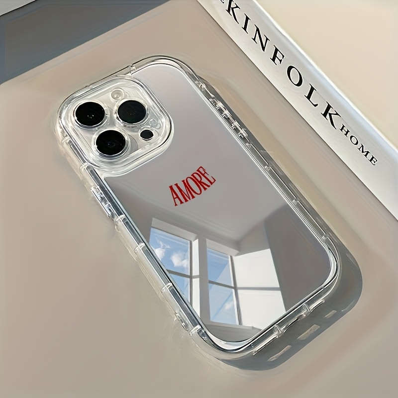 TEMU Coque de téléphone esthétique avec couverture complète, protection antichoc, compatible avec Apple iPhone, y les modèles 16, XR, 11, 12, 13, 14,