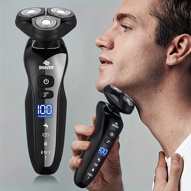 

Electric Razor And Strong Shaver For Men, Dry&wet 3d Mens Electric Shaver, Rechargeable Rotary Shaving Machines, Father's Day Gift For Father Dad Men Husband Boyfriend Father's Day Gift