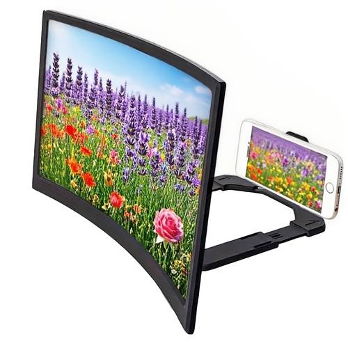 12 inch curved phone screen magnifier 1 1 magnification and carry phone additions