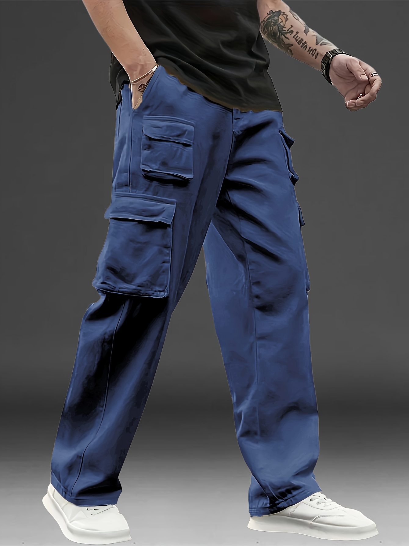 Pack de 3 Pantalons Cargo pour Hommes à Multiples Poches : Dotés d'une coupe ample tendance et d'un design durable, ces pantalons décontractés polyvalents sont parfaits pour les sports en plein air, le port quotidien, les voyages ainsi que diverses autres occasions. Pantalons cargo homme haute qualité, pants casual hommes, pantailleshiverhomme,