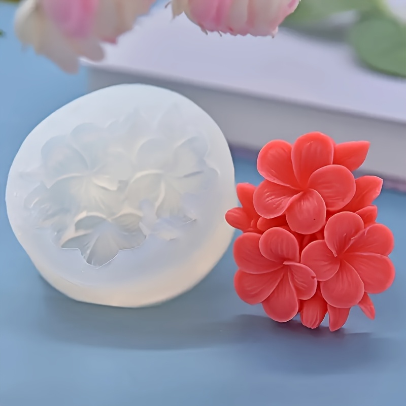TEMU Moule en silicone à 3 cavités pour artisanat de mariage DIY - Silicone réutilisable de haute qualité avec des complexes de pétales et de fleurs
