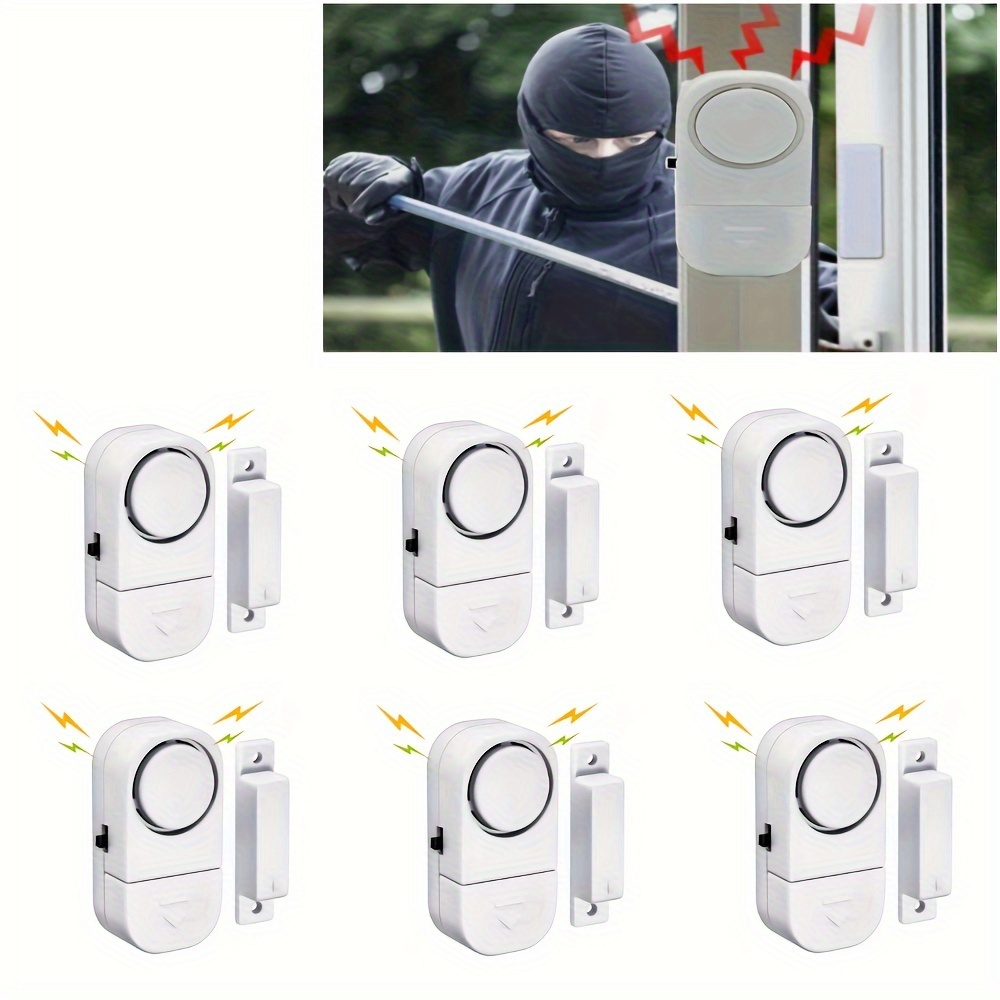 高级无线家用安防报警系统带磁感应器：适用于窗户、门、旅行、酒店、徒步旅行、露营、汽车车门防盗、文件柜、抽屉、保险箱 详情 0