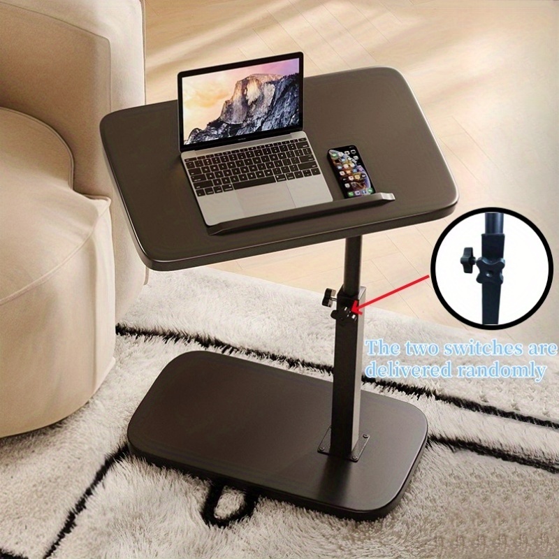 vielseitiger, verstellbarer seitentisch mit ergonomischem design – stilvolles metallrahmen und holztopf, tragbarer sofa-endtisch für wohnzimmer, schlafzimmer, spielzimmer oder empfangsbereich – einfache montage, kein strombedarf, vielseitiges möbel | moderner akzenttisch | ergonomisches design