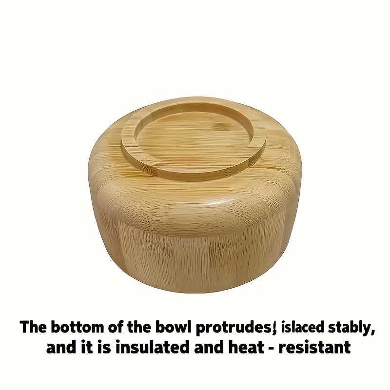 Cuenco de Bambú para Arroz, Sopa, Ensalada, Pasta y Más – Perfecto para Comidas Diarias. Su Excelente Aislamiento Térmico Previene Quemaduras al Servir Sopa Caliente o Gachas. Ideal para Picnics, Fiestas y Reuniones Familiares. Ligero e Irrompible para Fácil Transporte, y Añade un Toque Único a tu