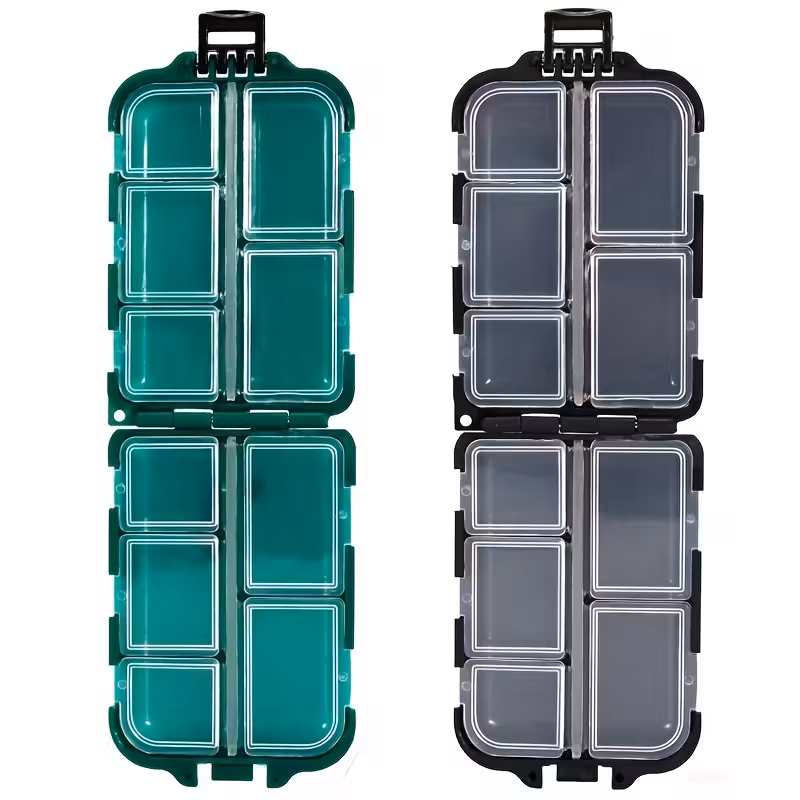 1pc travel waterproof moisture proof 7 day pill organizer polypropylene plastic with sealed compartments unscented daily medicine box for travel Product details 7