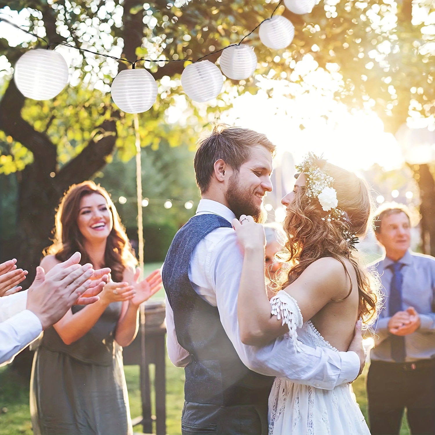 LED Solar String Lights - Chinese Lantern