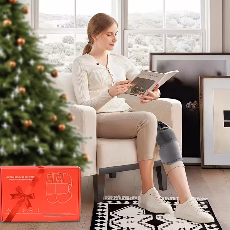 2025 model features five levels of precise temperature control and level vibration knee brace it has a large capacity battery for extended use the lcd screen is enlarged with and touch control for by the el Product details 2