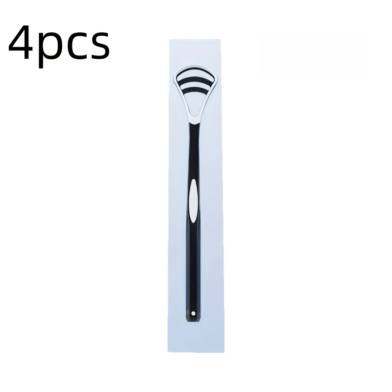 Image of 4pcs Tongue Scraper, Tongue Coating Scraper, For Oral Care, Tongue Cleaners, Tongue Cleaning Tools For Adul On The Go