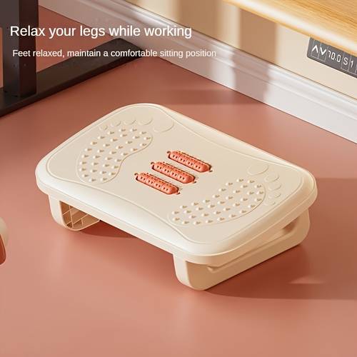 office design anti slip stool under desk rest anti cross legged posture pad stool low rest for placing or resting legs featuring an innovative raised massage surface to leg blood circulation