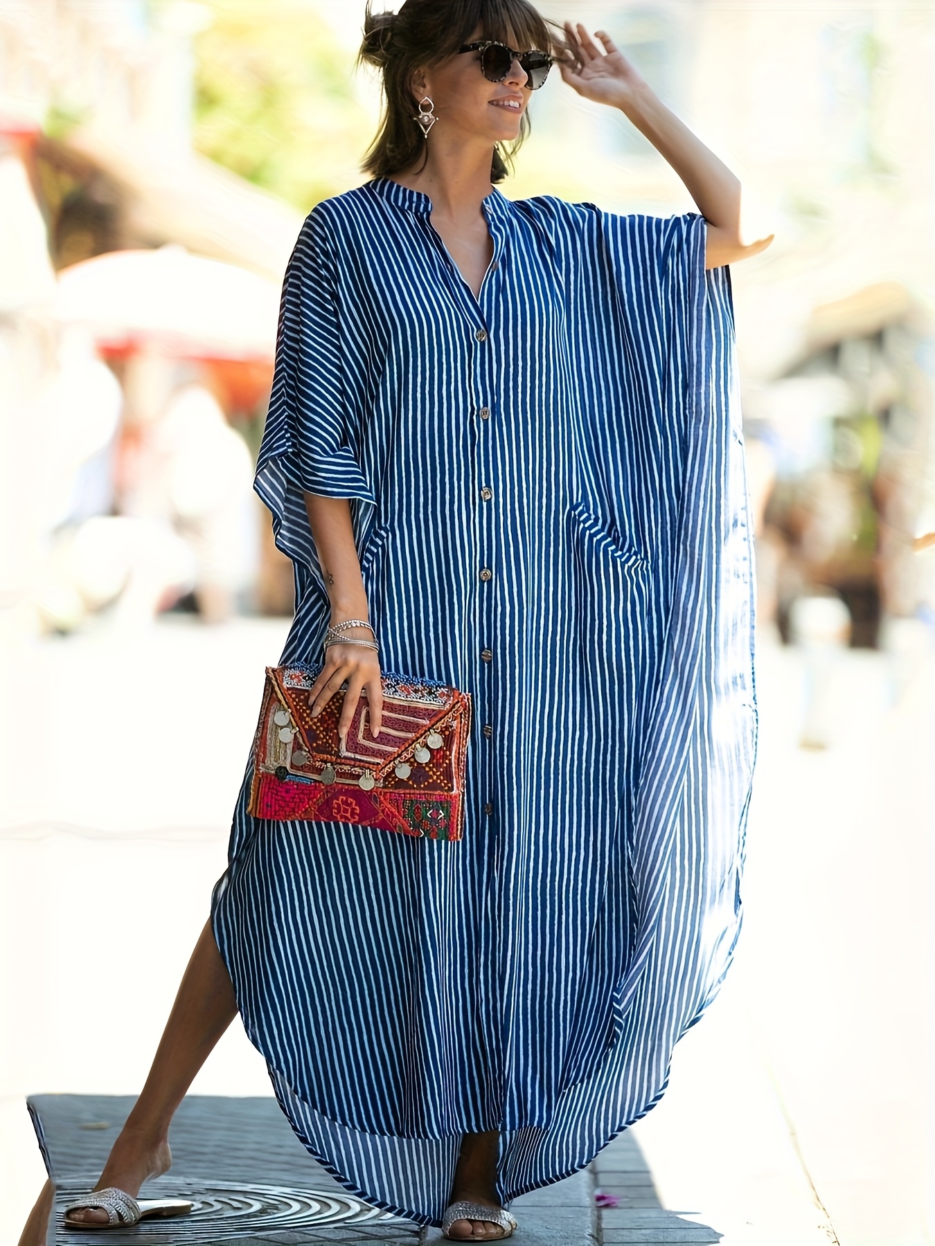 トップス WIRROW/Cupro cotton caftan shirt 24SS WIRROW / Cupro Cotton Caftan Shirt (Mocha) | twelve