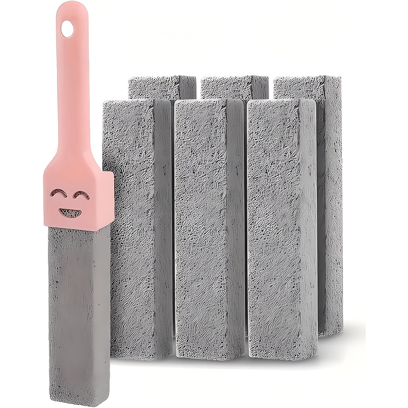 TEMU 8-Pack Puimsteen voor Reiniging, Puimsteen Schuurstokken met Handvat, Heavy-Duty Toilet Puimstenen voor Toilet, Water Toilet Ring Verwijderaar,