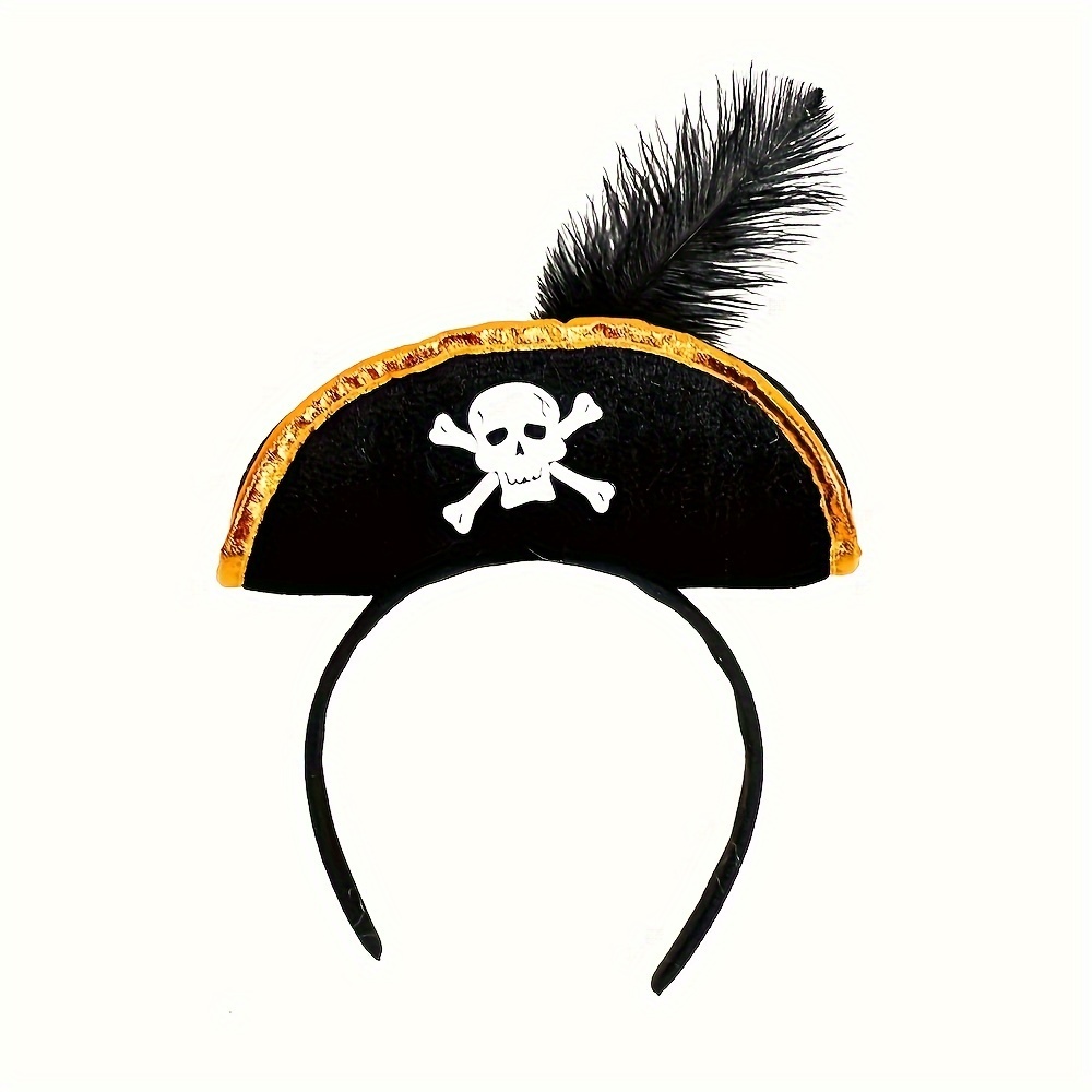 

Pirate Themed Headband For - Polyester, No Battery Needed, For Parties And Events