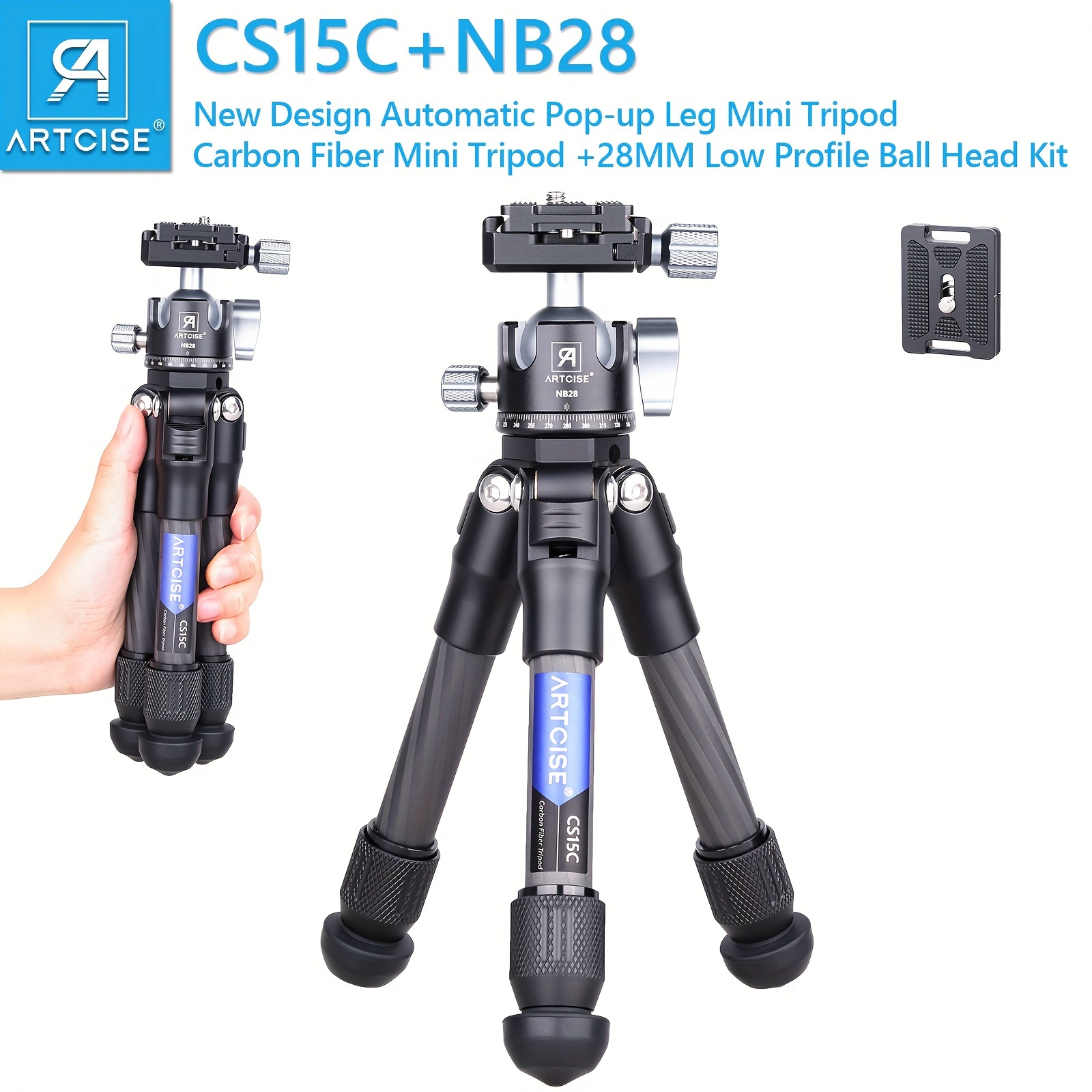Carbon Fiber Lightweight Camera Tripod,Combination 66