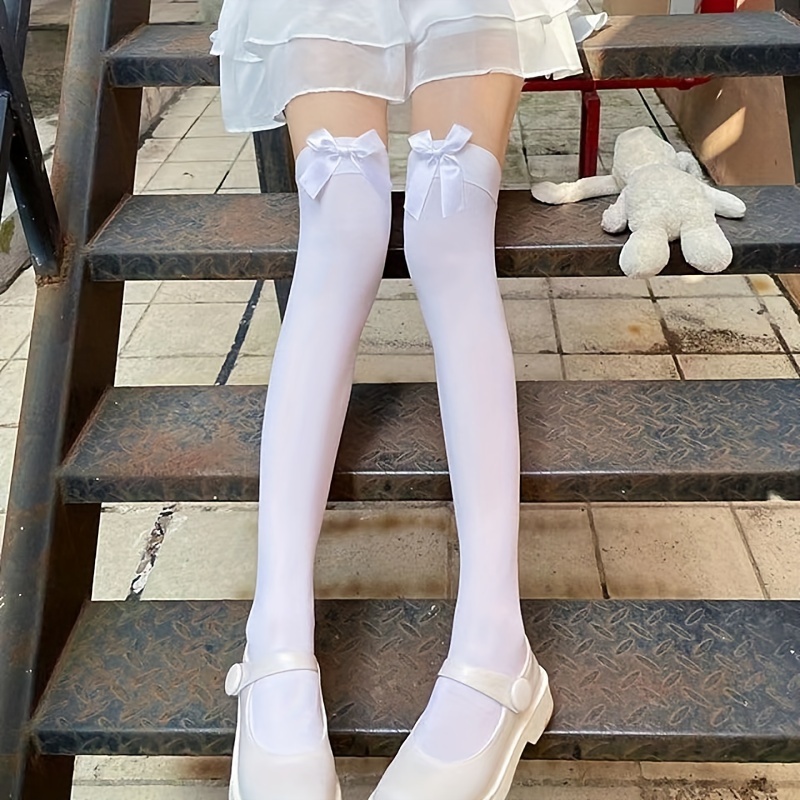 Velvet Over-the-knee White Cute Socks