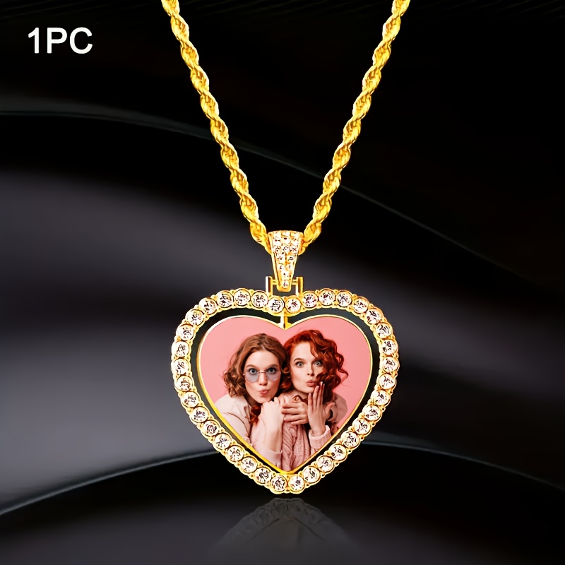 TEMU Customized Necklaces, Customized Photo Necklaces, Customized Hip-hop Necklaces, Water Fashionable And Personalized Necklaces, Suitable For