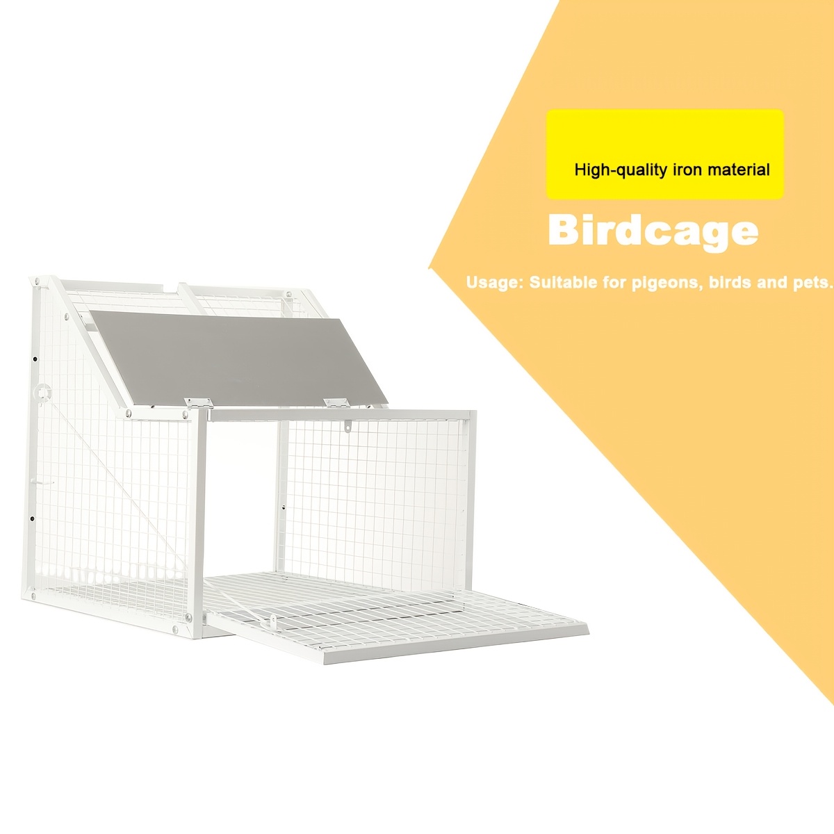 Pigeon Bird Cage, 50 X 50cm Lightweight Bird Cage Set, 4 Imported Pigeon Loft, Travel Carrier Cage For Home, , , Temporary Placement