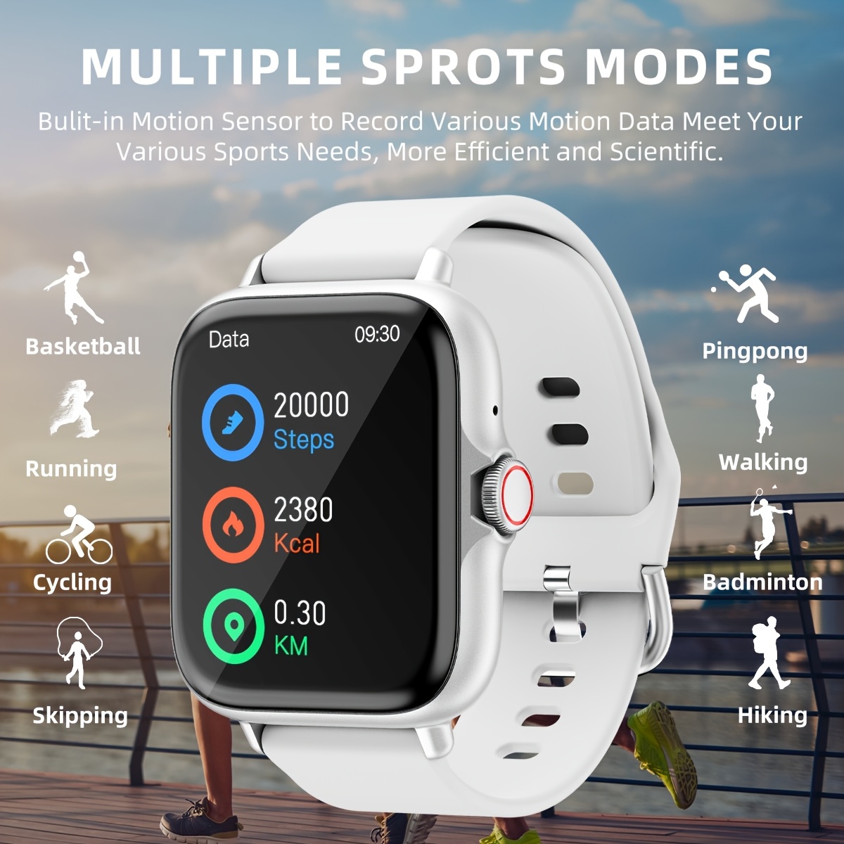 relógio inteligente  , tela sensível ao   completa de 1.83, monitorador de   com funções de   e mensagem, pedômetro, múltiplos   esportivos, compatível com dispositivos ios/android, estilo  , pulseira de silicone, caixa de liga  , presente ideal para qualquer ocasião, relógio inteligente para telefones android,   detalhes 1