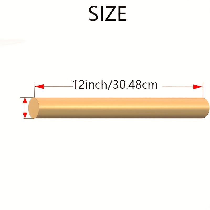 2 PCS 1 Inch Diameter Brass Rod Lathe Bar, 12 Inches Length Brass Bar