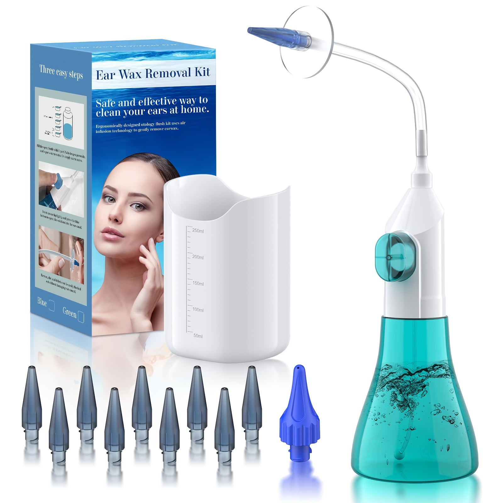 

Ear Wax Removal, Ear Cleaner, Ear Wax Removal Kit, Manual Ear Irrigation System, Ear Cleaning Kit, Safe And Effective To Wax