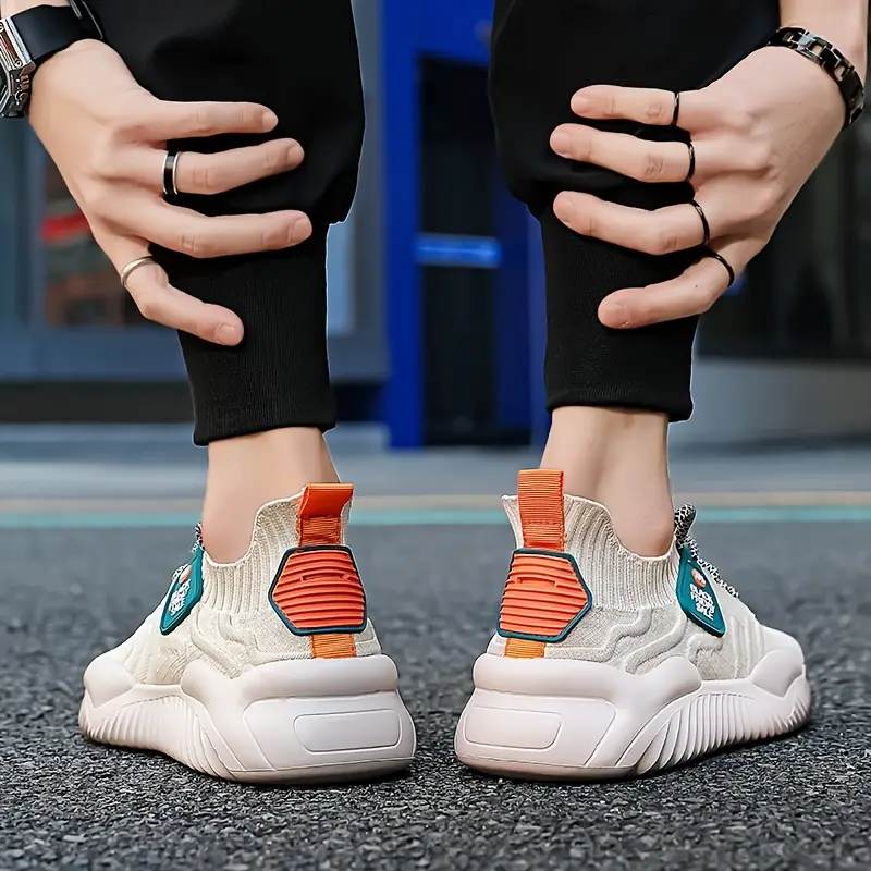 non slip breathable jogging mens comfy sneakers for outdoor camping activities details 0
