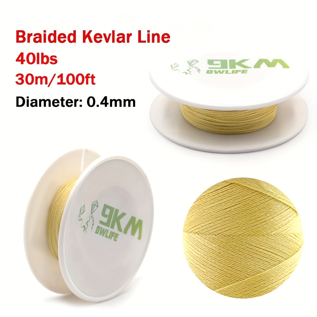 TEMU 9km Dwlife High-strength Braided Fishing Line - 100% , Lightweight & String For Kite Flying, , Camping & Diy Projects, Kite Flying Essentials |