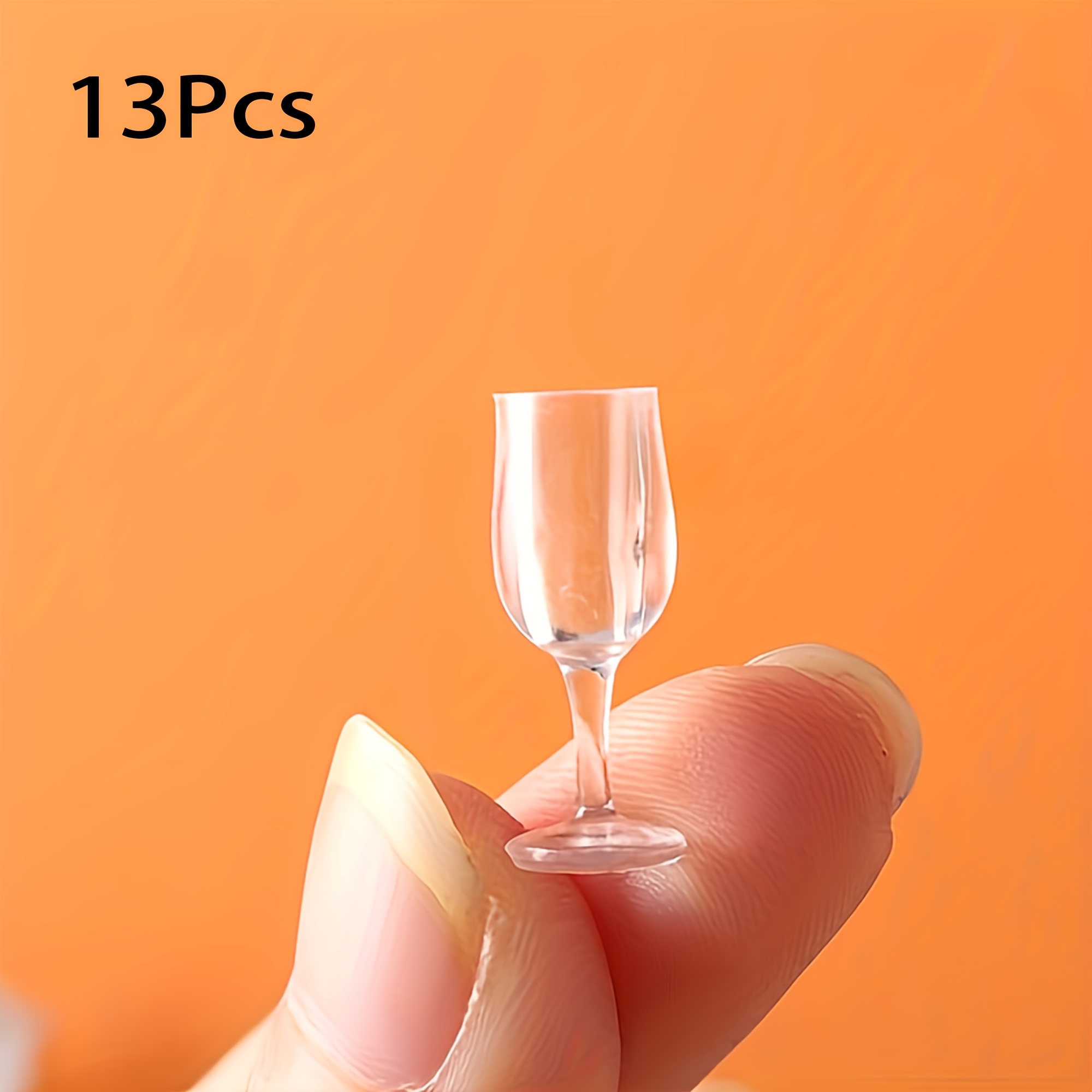 13pcs Mini Wine Glasses - Dollhouse Miniature Wine Glass Models - Mini Kitchen Tableware Accessories - Dollhouse Decorations - Dollhouse Accessories