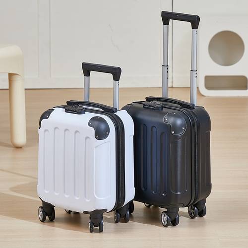 neue 40*30*20 boarding case größe mini handgepäck trolley koffer mit passwort-schloss und universalrad, leichter 3-teiliger trolley reisekoffer kabinenmaß handyhalter mit schutz-ecken gepäckkoffer optionale stile 10 arten