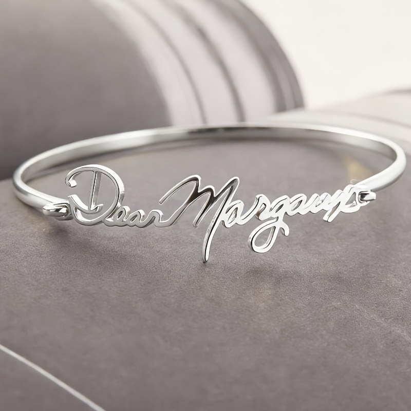 TEMU [Personalizzazione] Braccialetto con Personalizzato e Font Facile, Regalo con Personalizzato , per Matrimonio e Damigelle