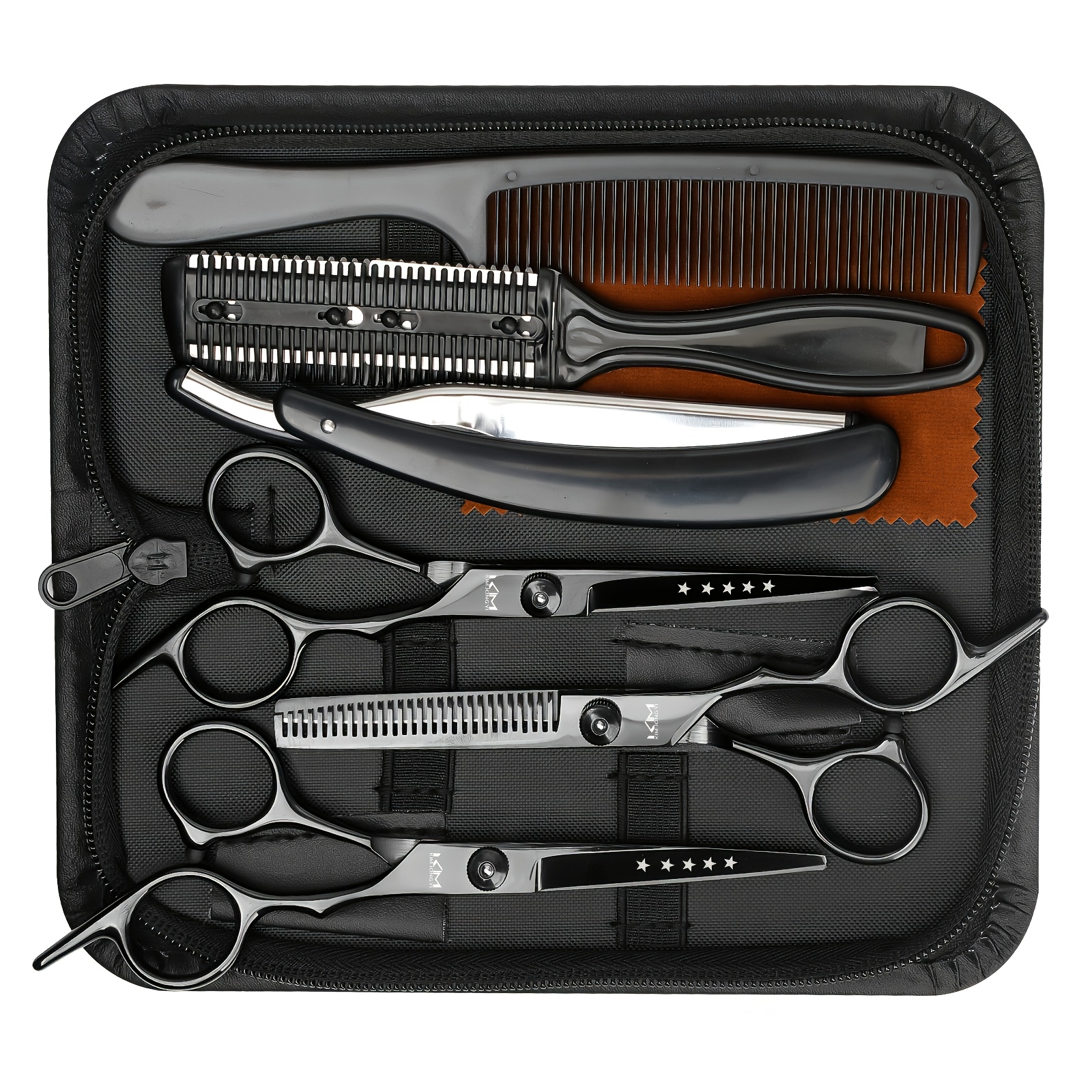 7pcs hair clipper set professional hair clipper set assembly hair clipper thinning scissors hair clipper hair mixing salon scissors shaver shaver hair hair accessories 6