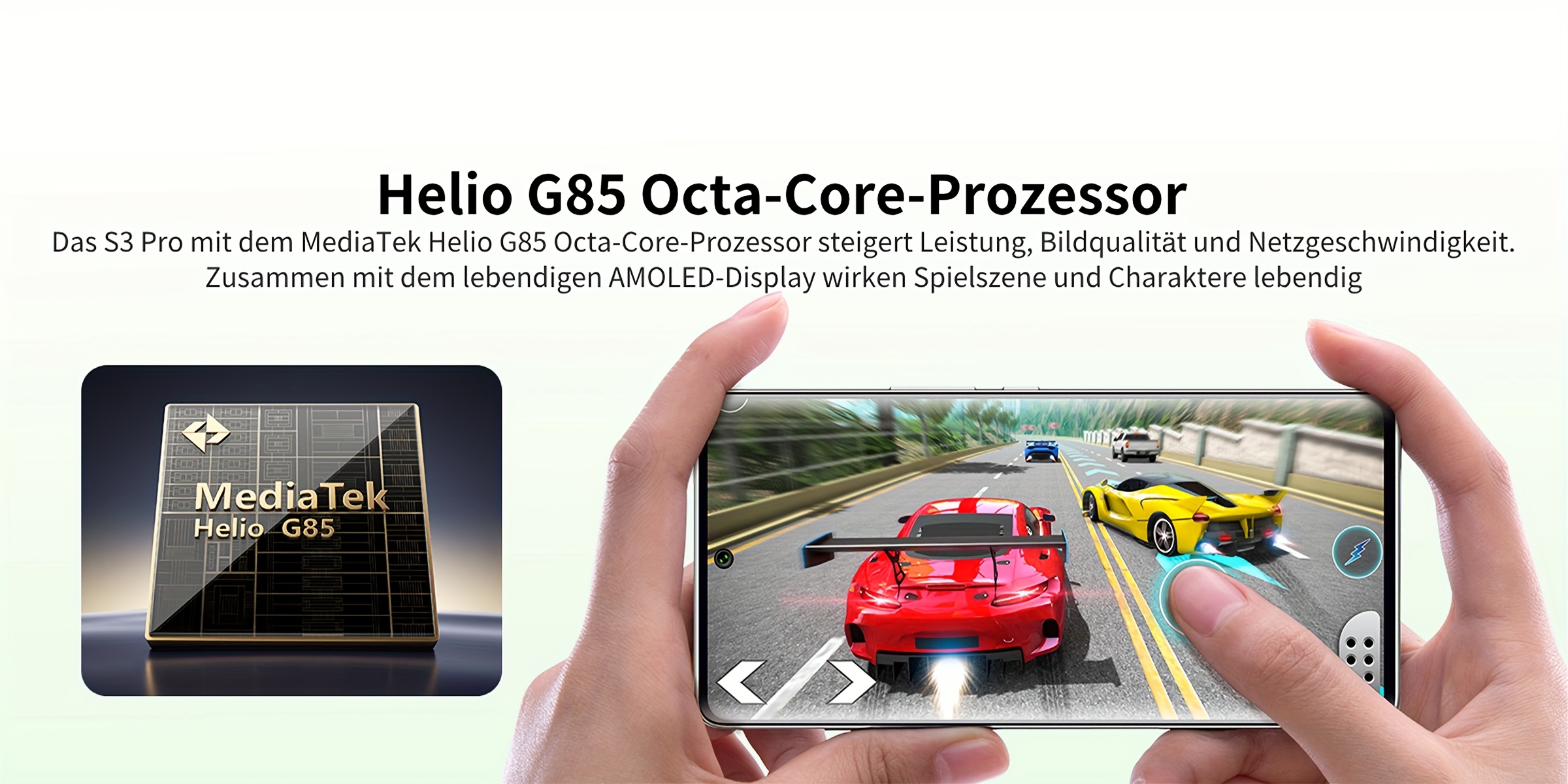 FOSSiBOT S3 Pro 2025 Android смартфон 6.67-инчов AMOLED дисплей + 1.09-инчов вторичен дисплей 20GB RAM (6+14GB) 128GB/1TB памет 64MP AI камера 5000mAh батерия NFC Face ID Dual SIM Dual Standby наличен в два цвята (зарядното устройство не е включено)