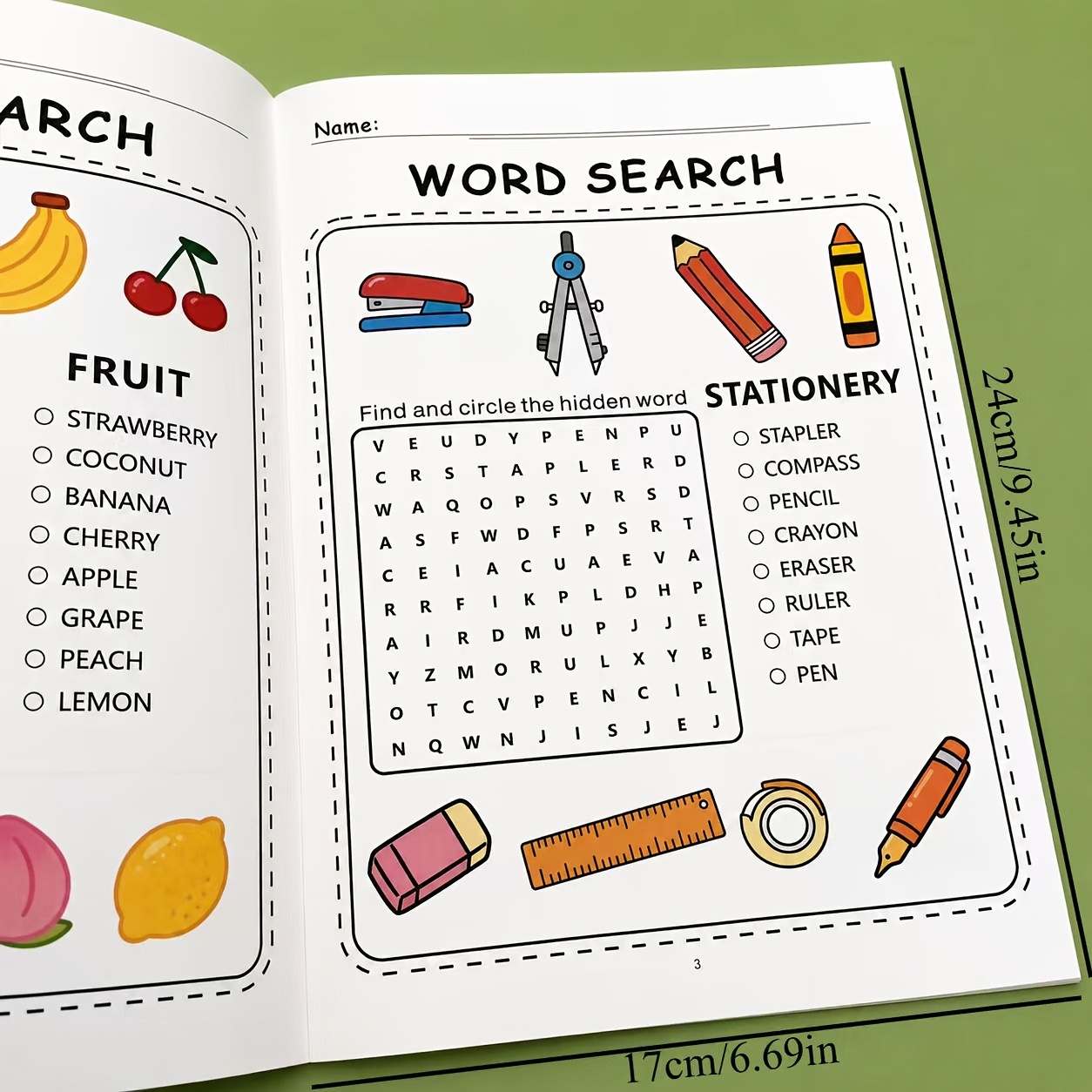 200+ Word Puzzles Workbook for Children