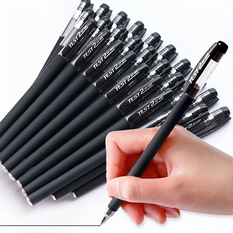 

12 stylos à bille noirs GP 380 - Stylos à bille étanches pour et