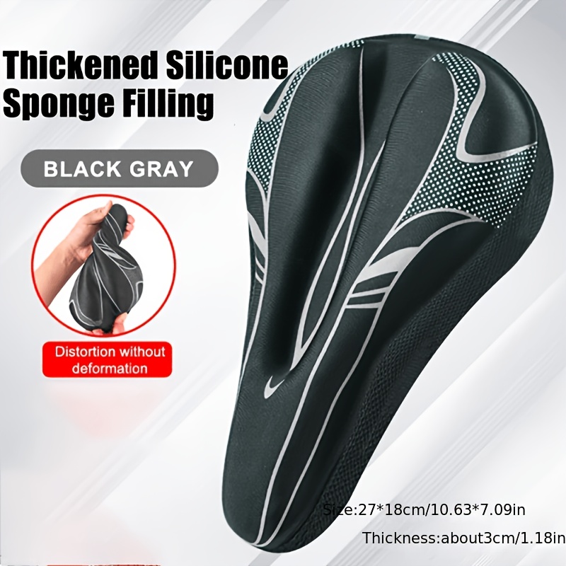 TEMU Acolchada de Gel para Sillín de Bicicleta, Compatible con Peloton, Ajustable para Hombres y Mujeres, Ideal para Ciclismo de Potencia, Bicicletas