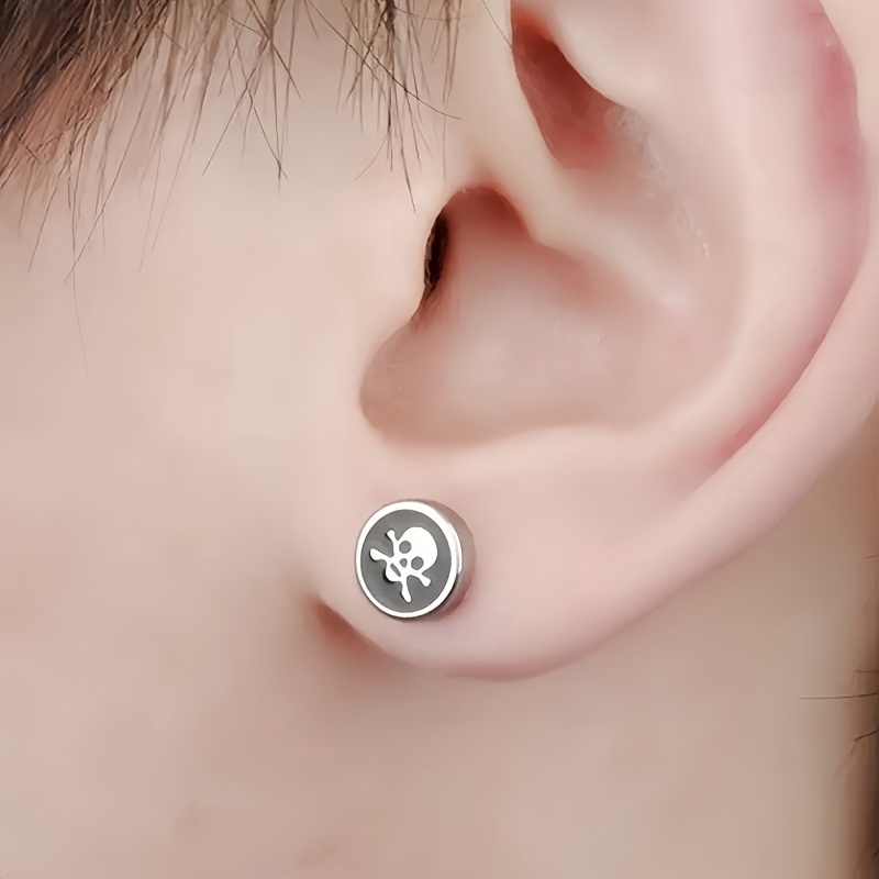

2pcs/1 Pair Of Stainless Steel Earrings, Halloween Fashion Earrings. Gifts