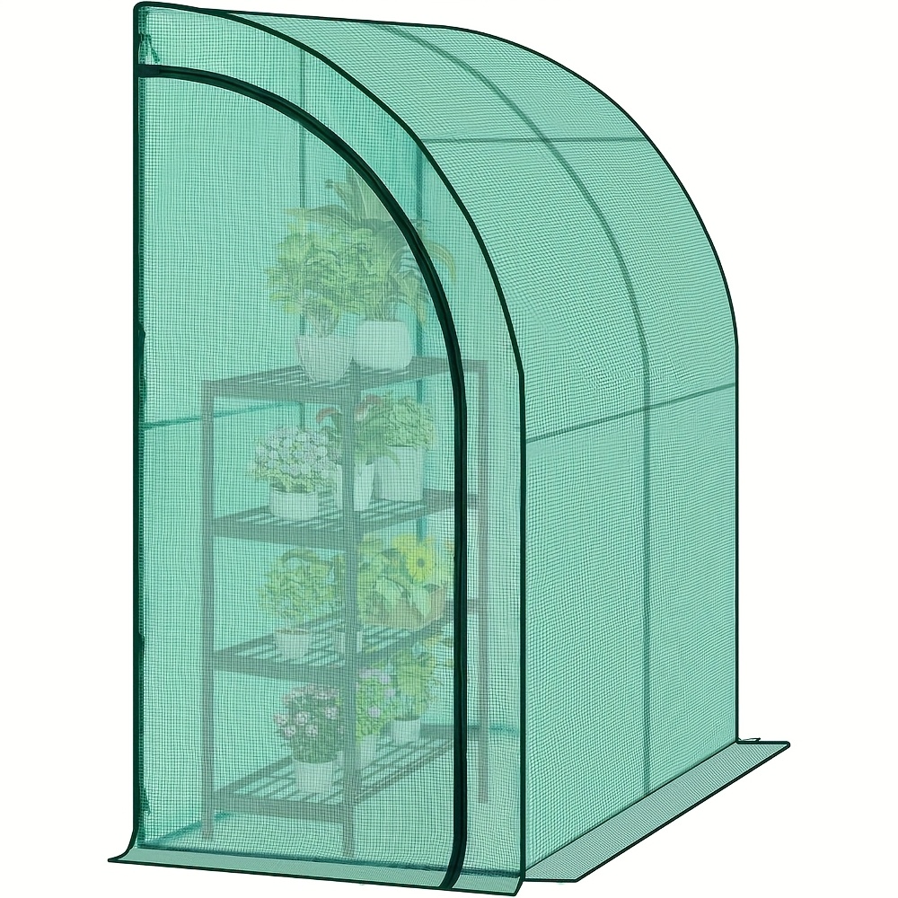 TEMU 1pc Greenhouse, Aluminum Foil Greenhouse, Tomato Greenhouse, With Roller Shutter Door, Pfft, Plant Greenhouse, Large Space, 140g/m2, Sturdy And