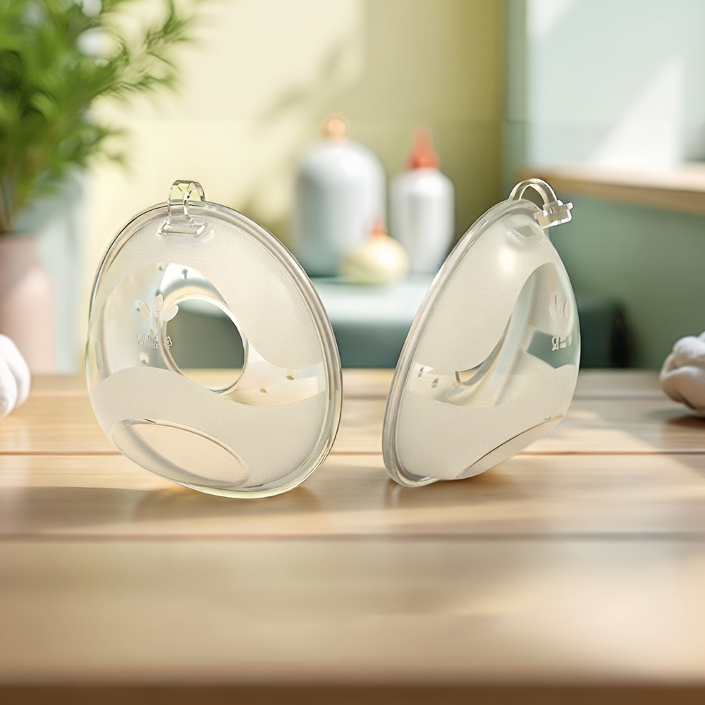 Two Wearable Breast Milk Collectors, Nursing Cups That Are Leak-Proof And Reusable for Milk Storage