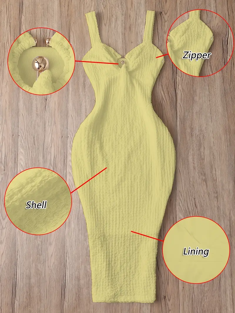 bodycon full back zipper dress Long Sleeve Back Zipper Bandage Dress